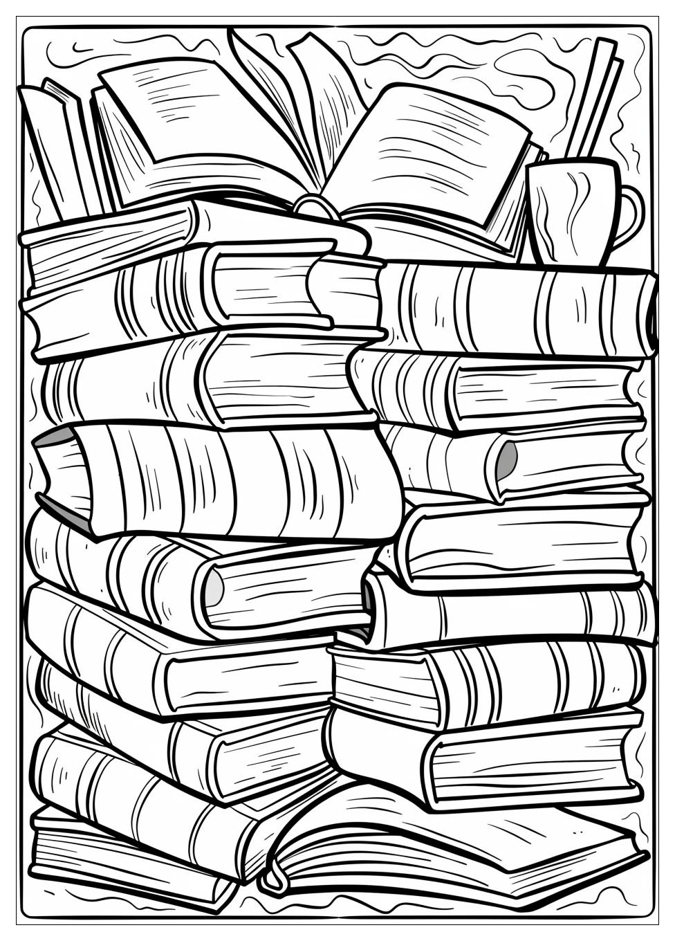 Books Coloring Pages-2