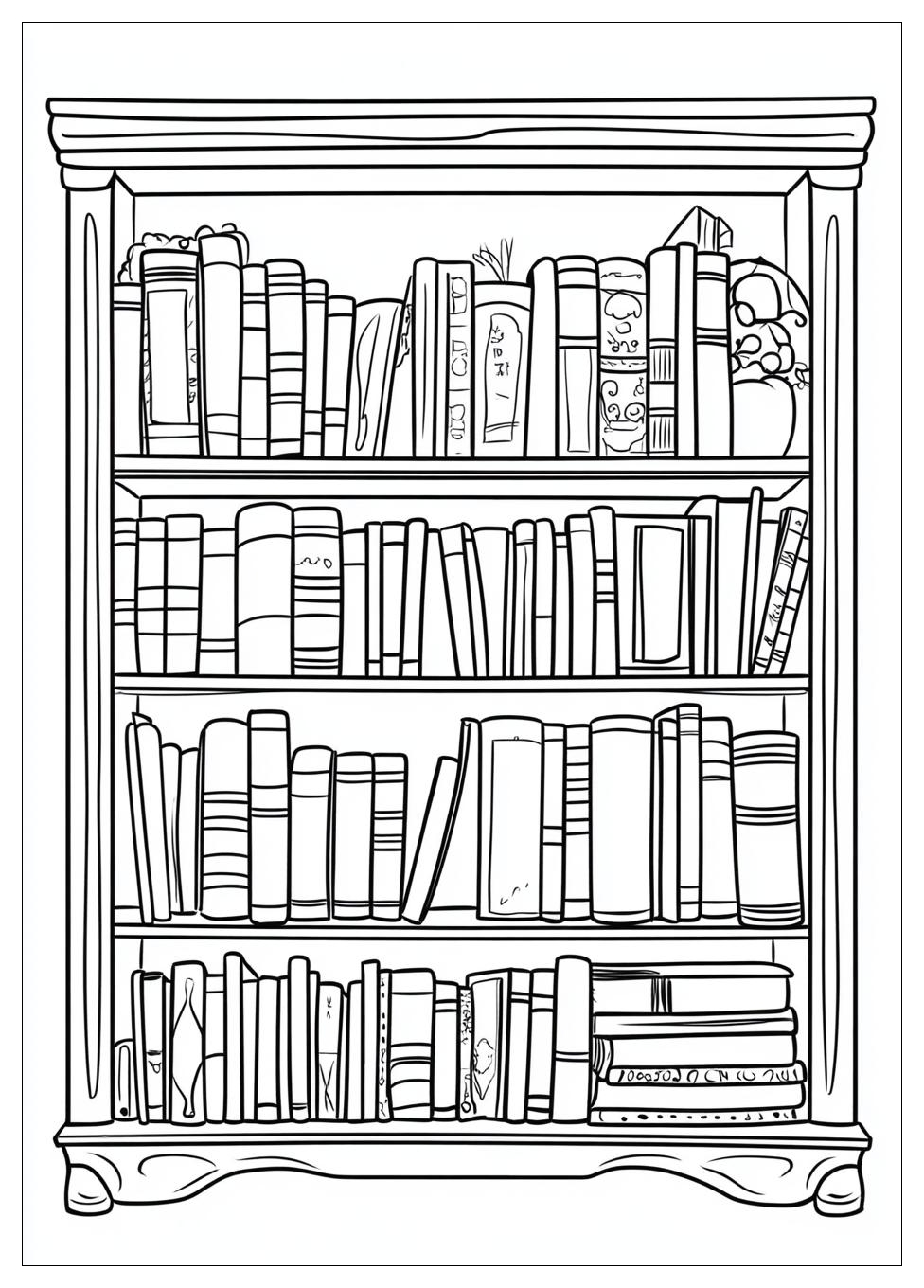 Bookshelf Coloring Pages-15