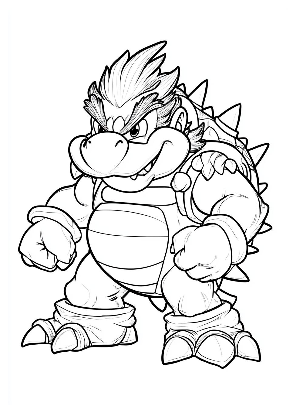 Free Printable Bowser Coloring Pages 1 Bowser Coloring Pages-1