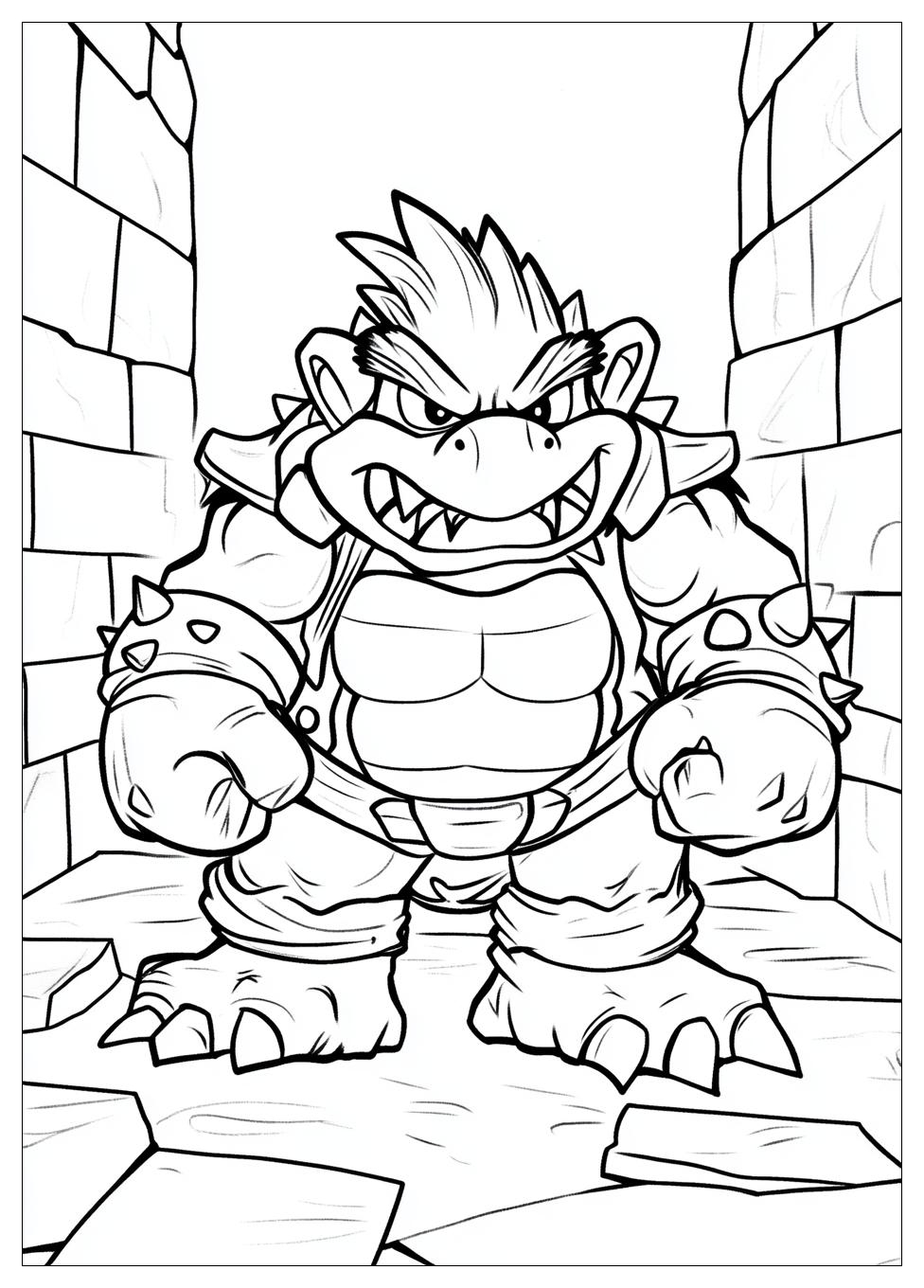 Free Printable Bowser Coloring Pages 10 Bowser Coloring Pages-10