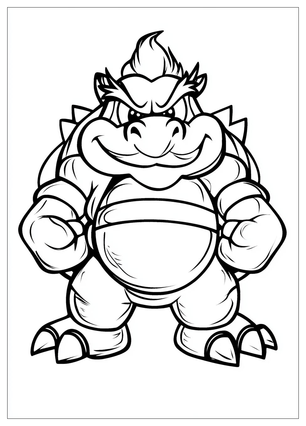 Free Printable Bowser Coloring Pages 11 Bowser Coloring Pages-11