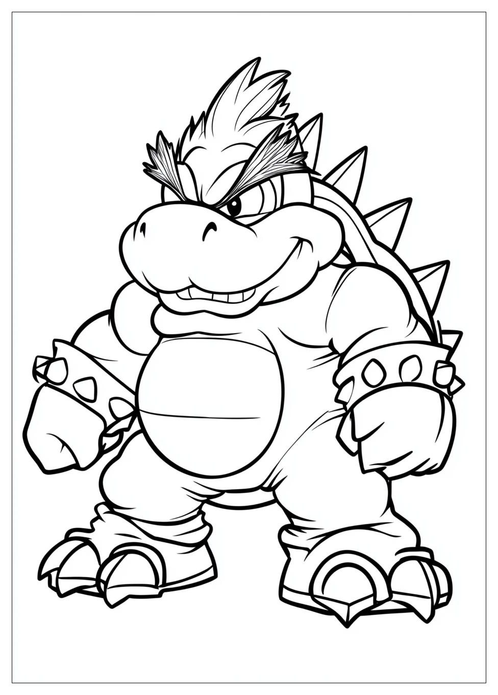 Free Printable Bowser Coloring Pages 12 Bowser Coloring Pages-12
