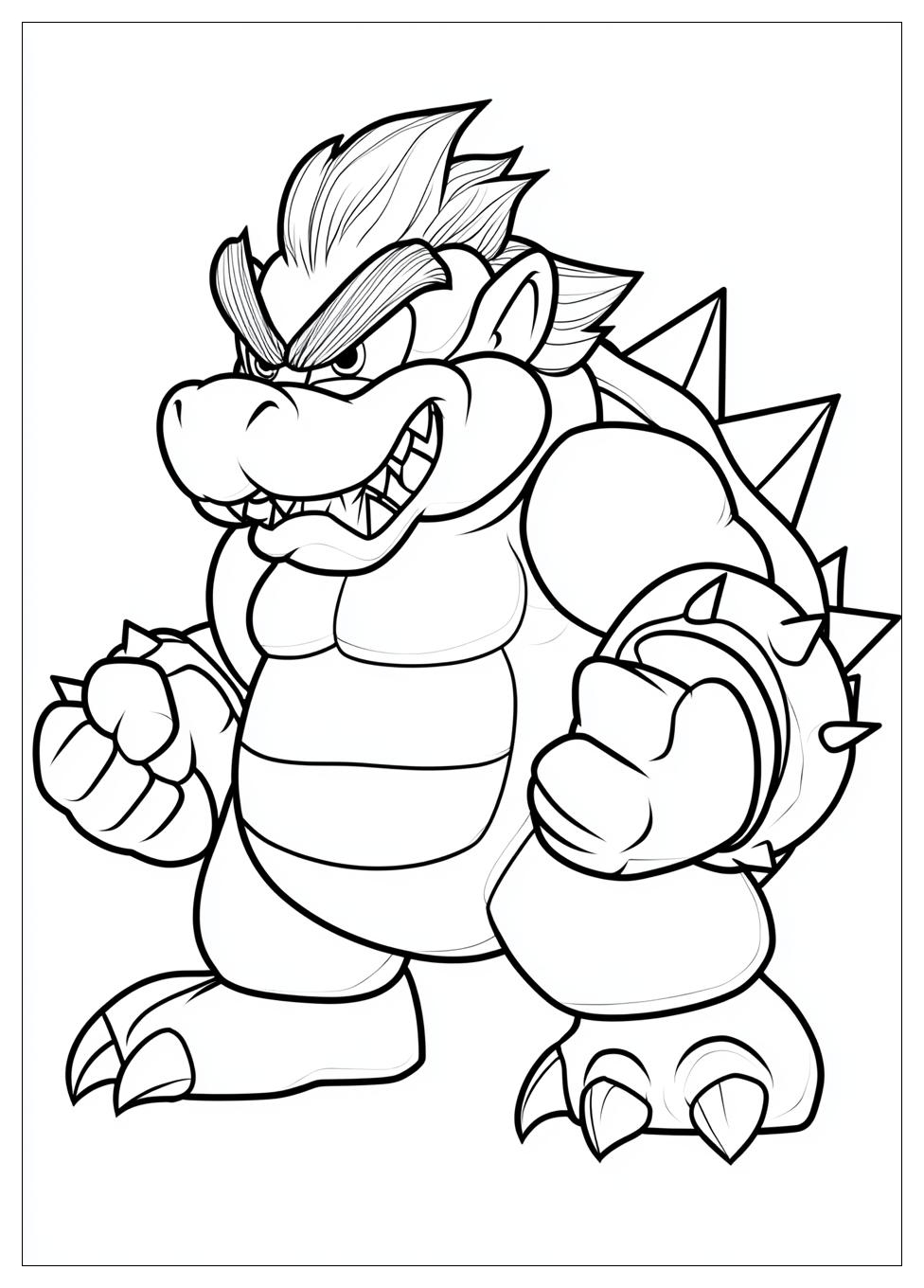 Free Printable Bowser Coloring Pages 13 Bowser Coloring Pages-13