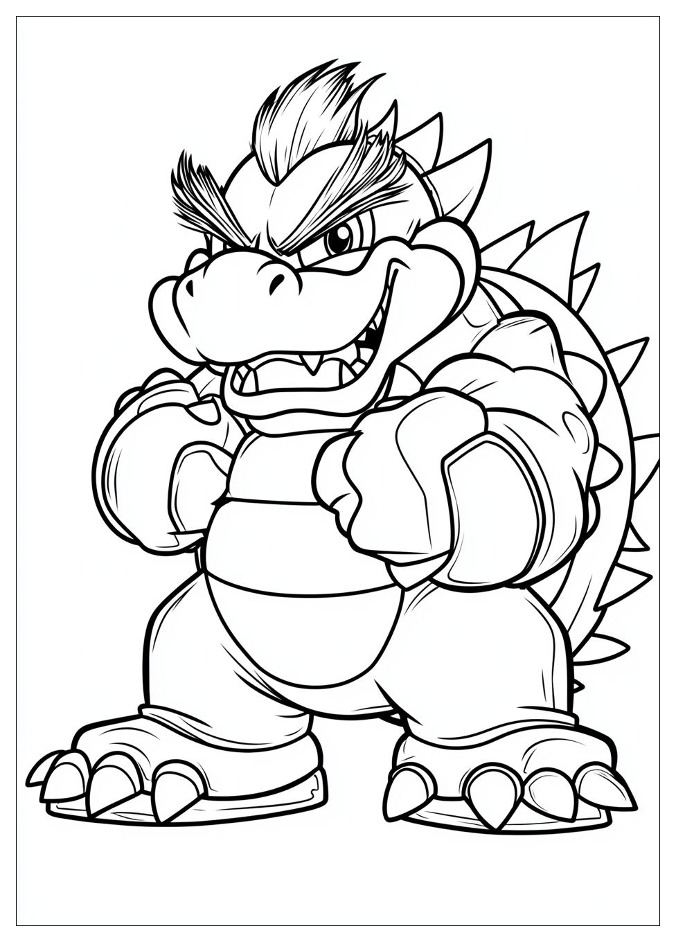 Free Printable Bowser Coloring Pages 15 Bowser Coloring Pages-15