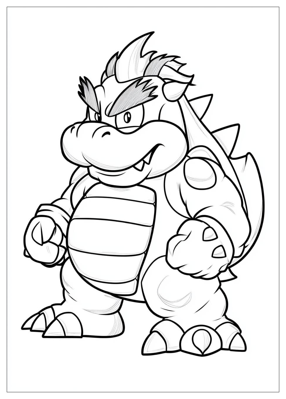 Free Printable Bowser Coloring Pages 16 Bowser Coloring Pages-16