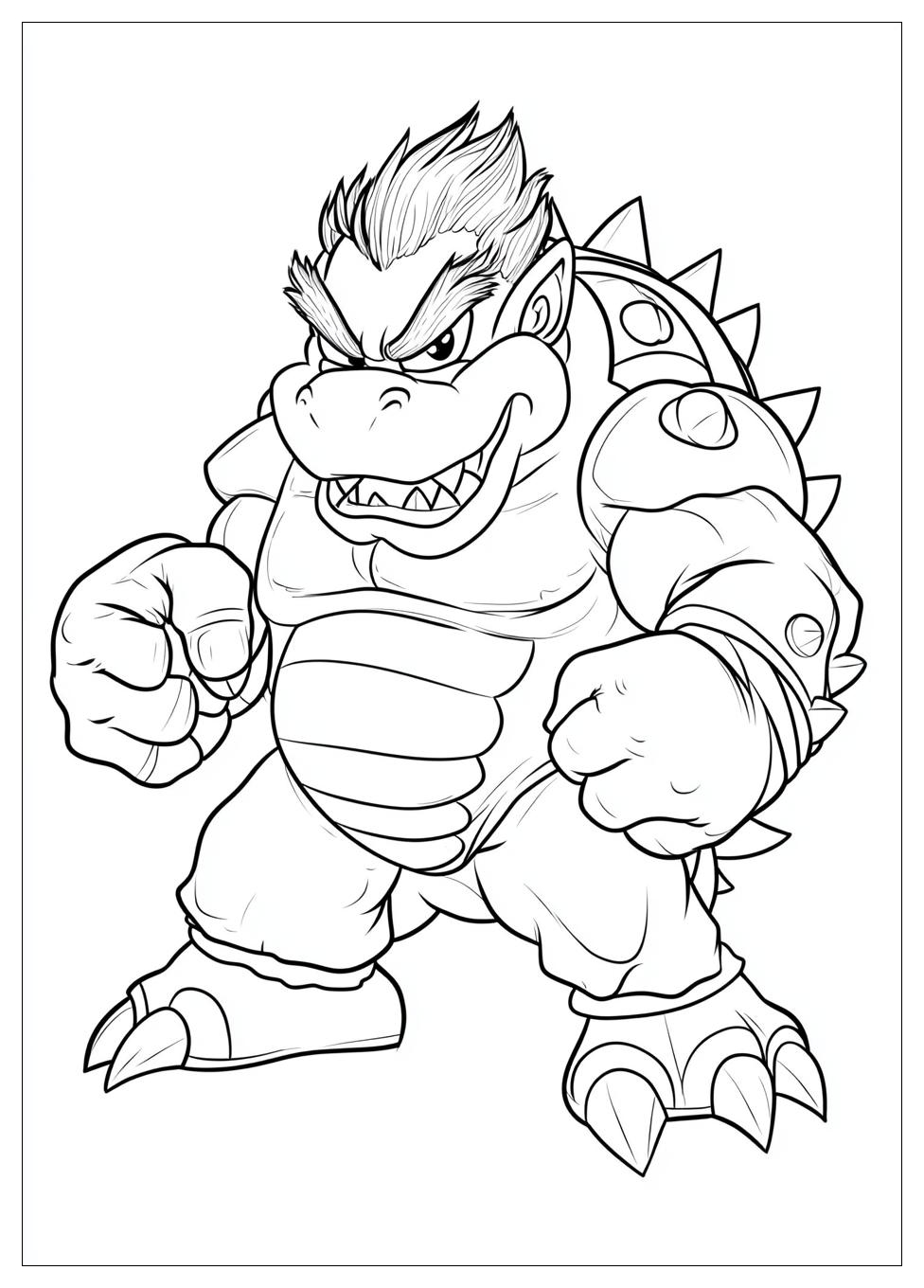Free Printable Bowser Coloring Pages 17 Bowser Coloring Pages-17