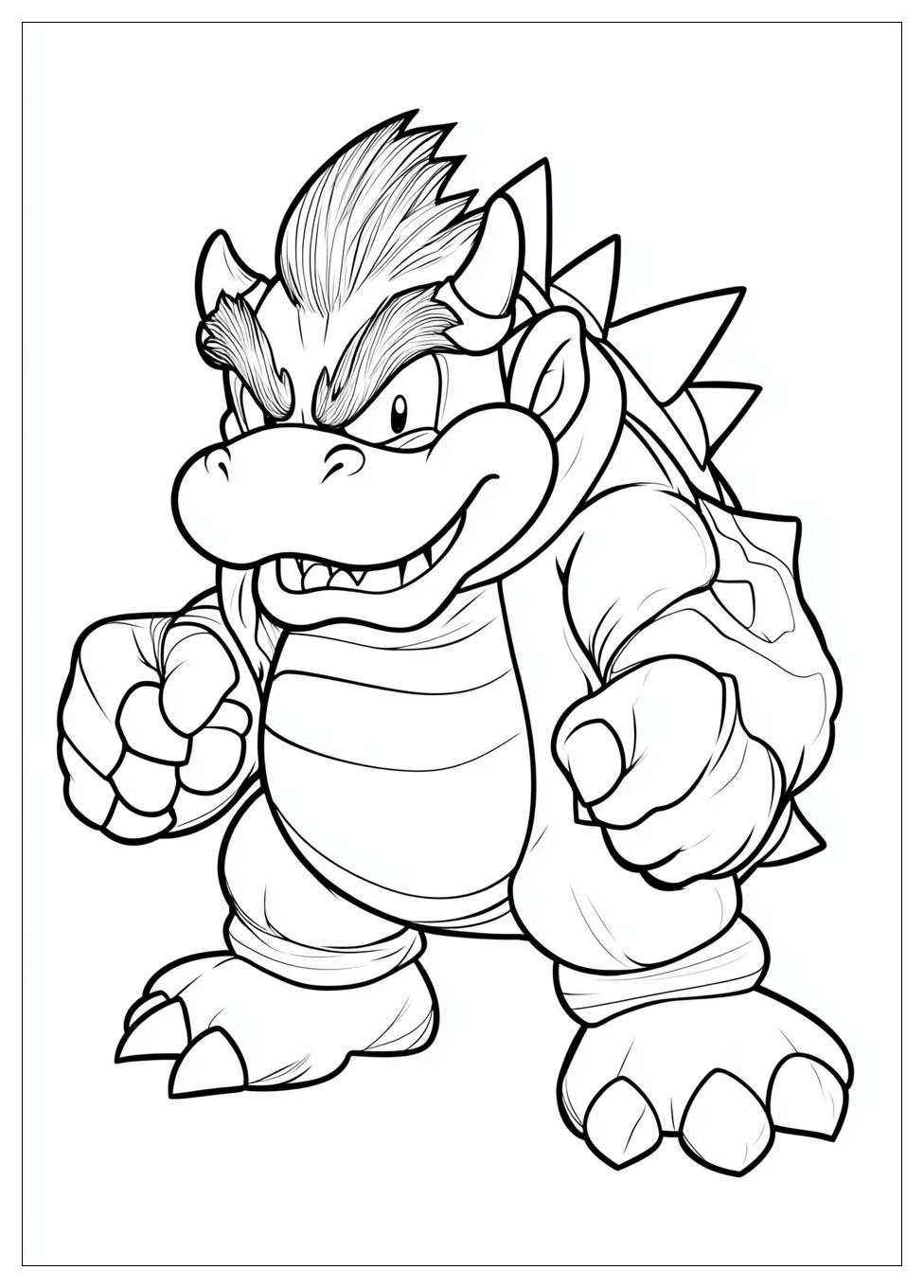 Free Printable Bowser Coloring Pages 18 Bowser Coloring Pages-18