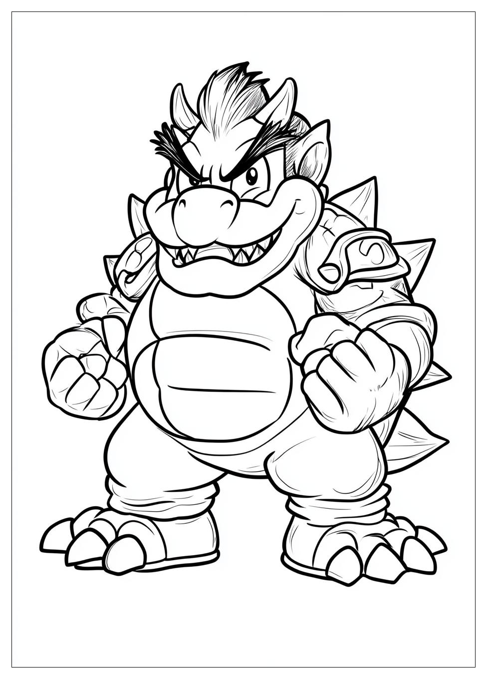 Free Printable Bowser Coloring Pages 19 Bowser Coloring Pages-19