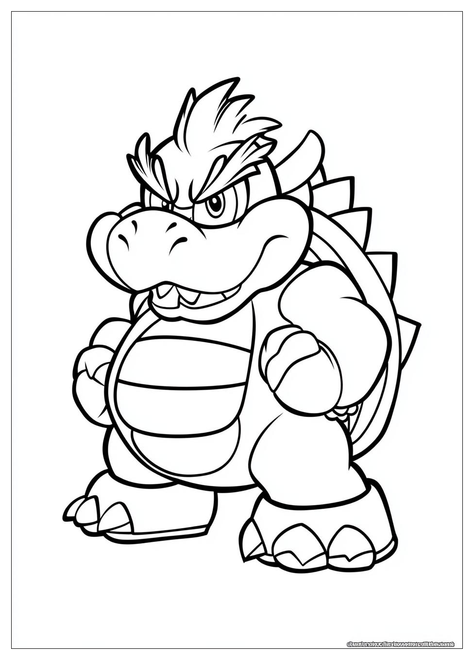 Free Printable Bowser Coloring Pages 2 Bowser Coloring Pages-2
