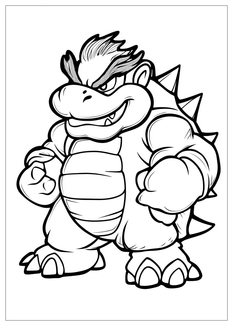Free Printable Bowser Coloring Pages 3 Bowser Coloring Pages-3