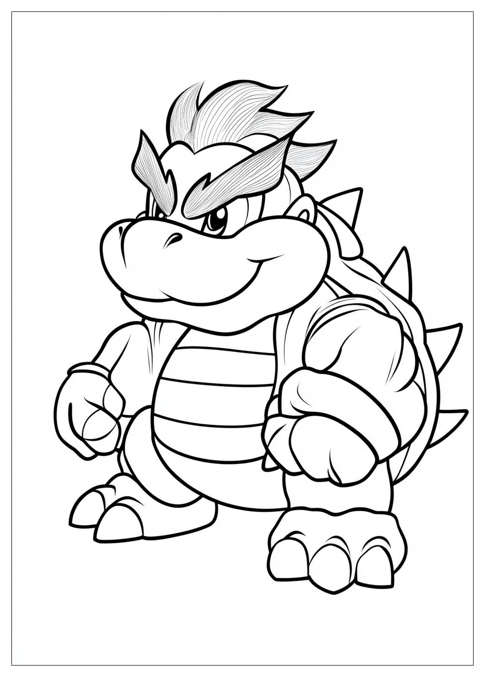 Free Printable Bowser Coloring Pages 4 Bowser Coloring Pages-4