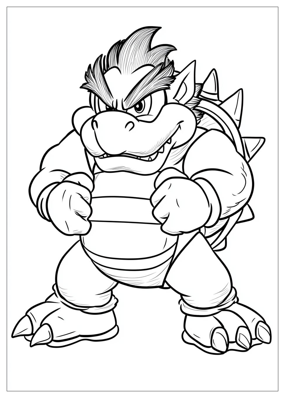 Free Printable Bowser Coloring Pages 6 Bowser Coloring Pages-6