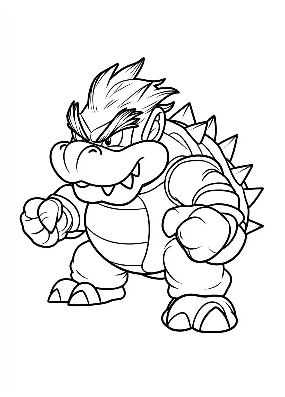 Free Printable Bowser Coloring Pages 8 Bowser Coloring Pages-8