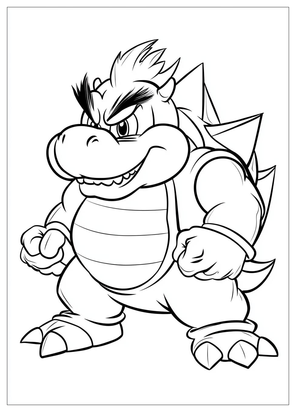 Free Printable Bowser Coloring Pages 9 Bowser Coloring Pages-9