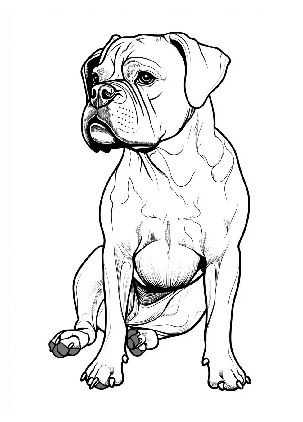 Boxer Coloring Pages-10