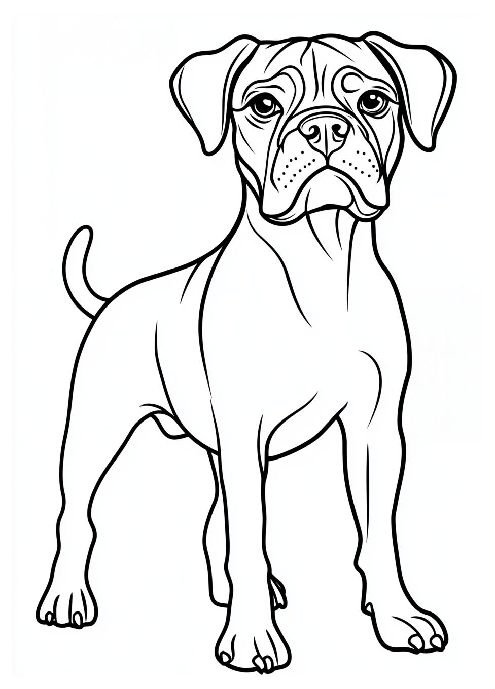 Boxer Coloring Pages-11