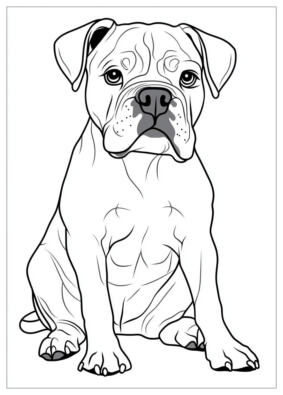 Boxer Coloring Pages-12