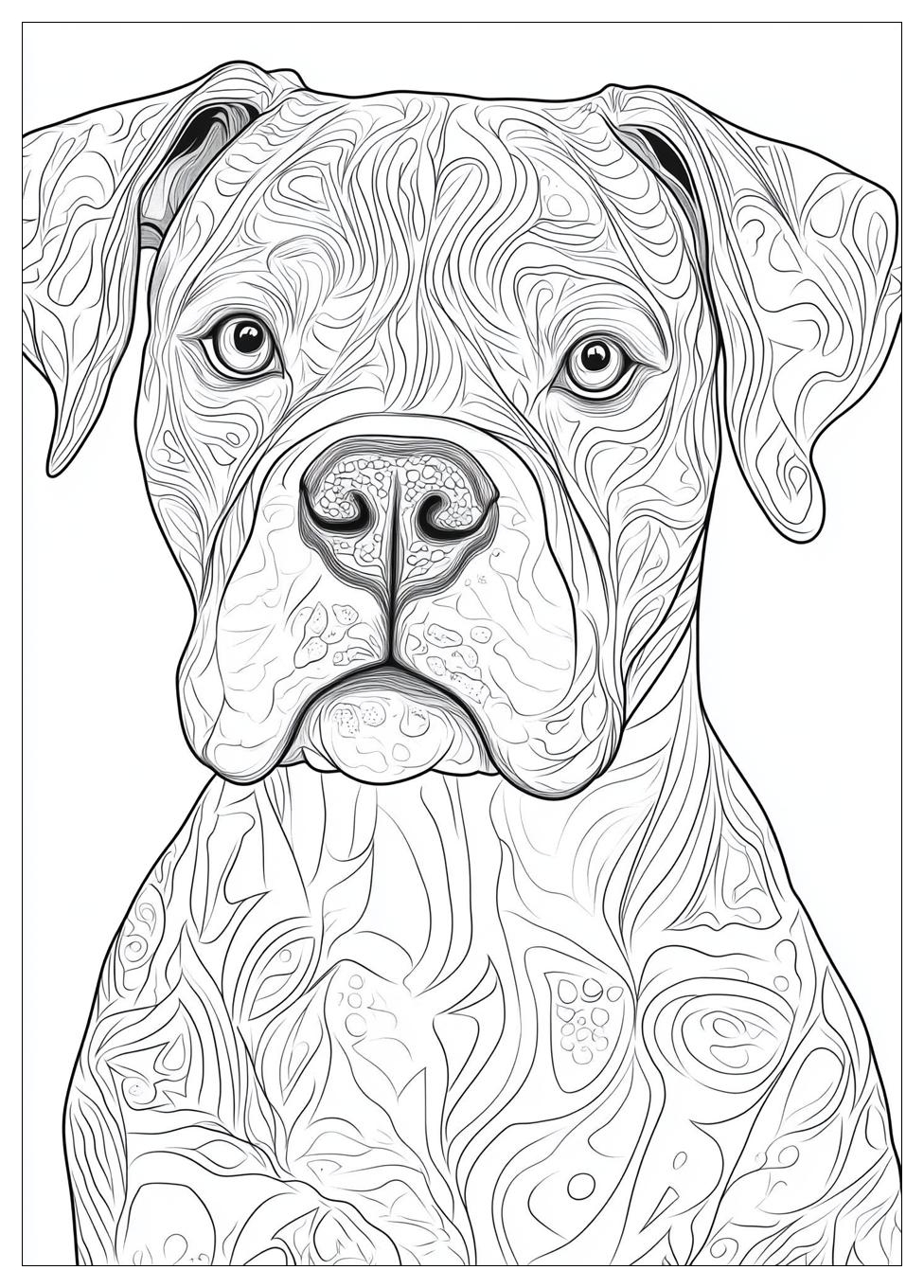 Boxer Coloring Pages-13