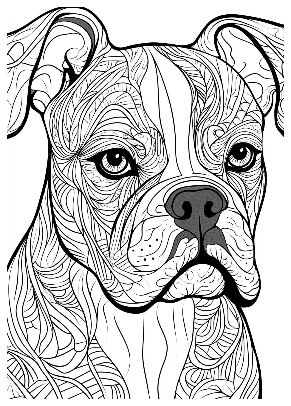 Boxer Coloring Pages-16