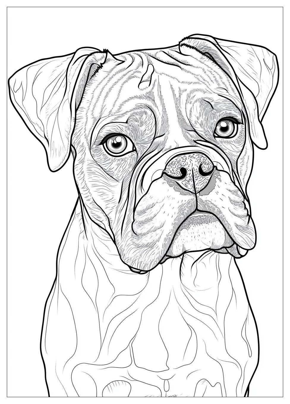 Boxer Coloring Pages-19