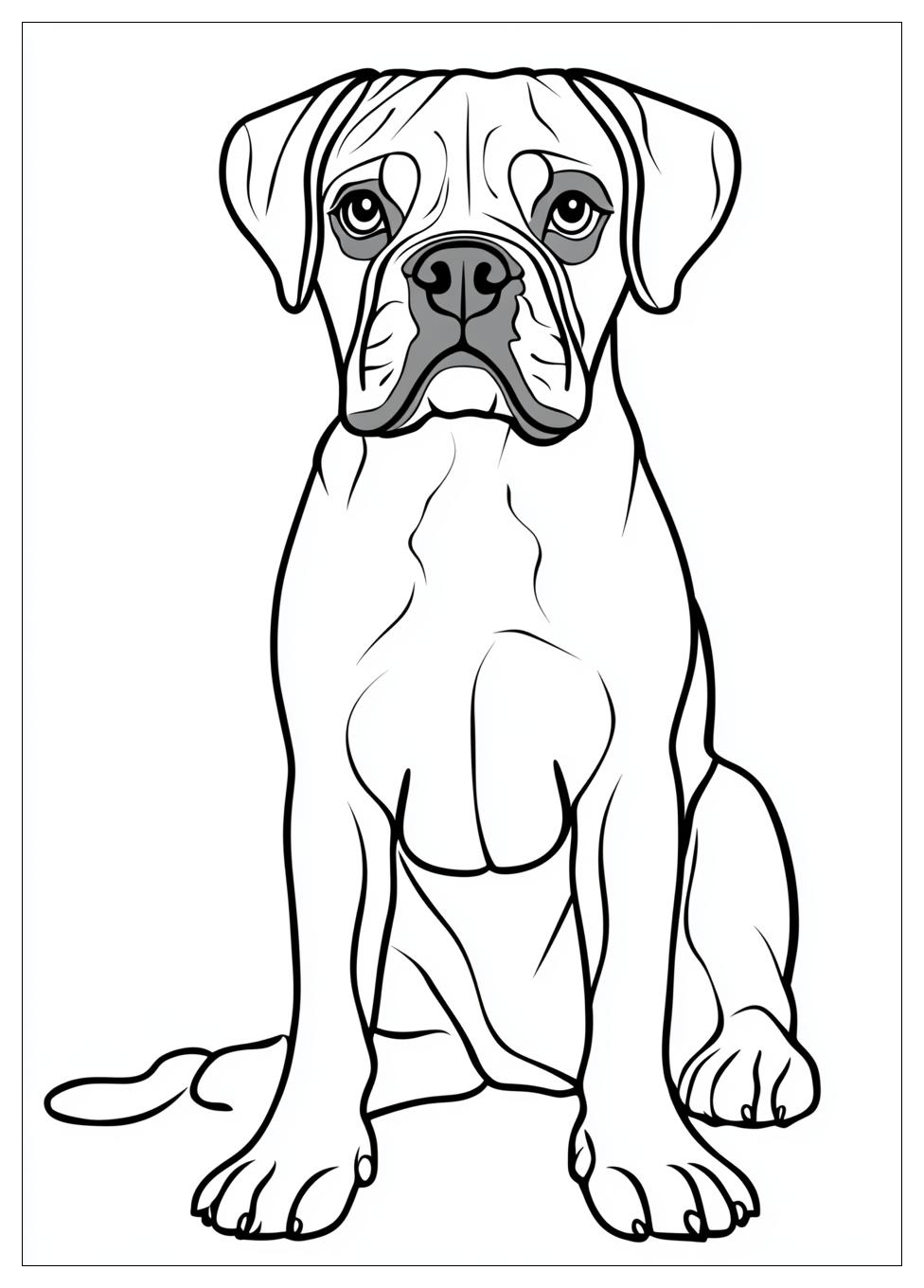 Boxer Coloring Pages-2