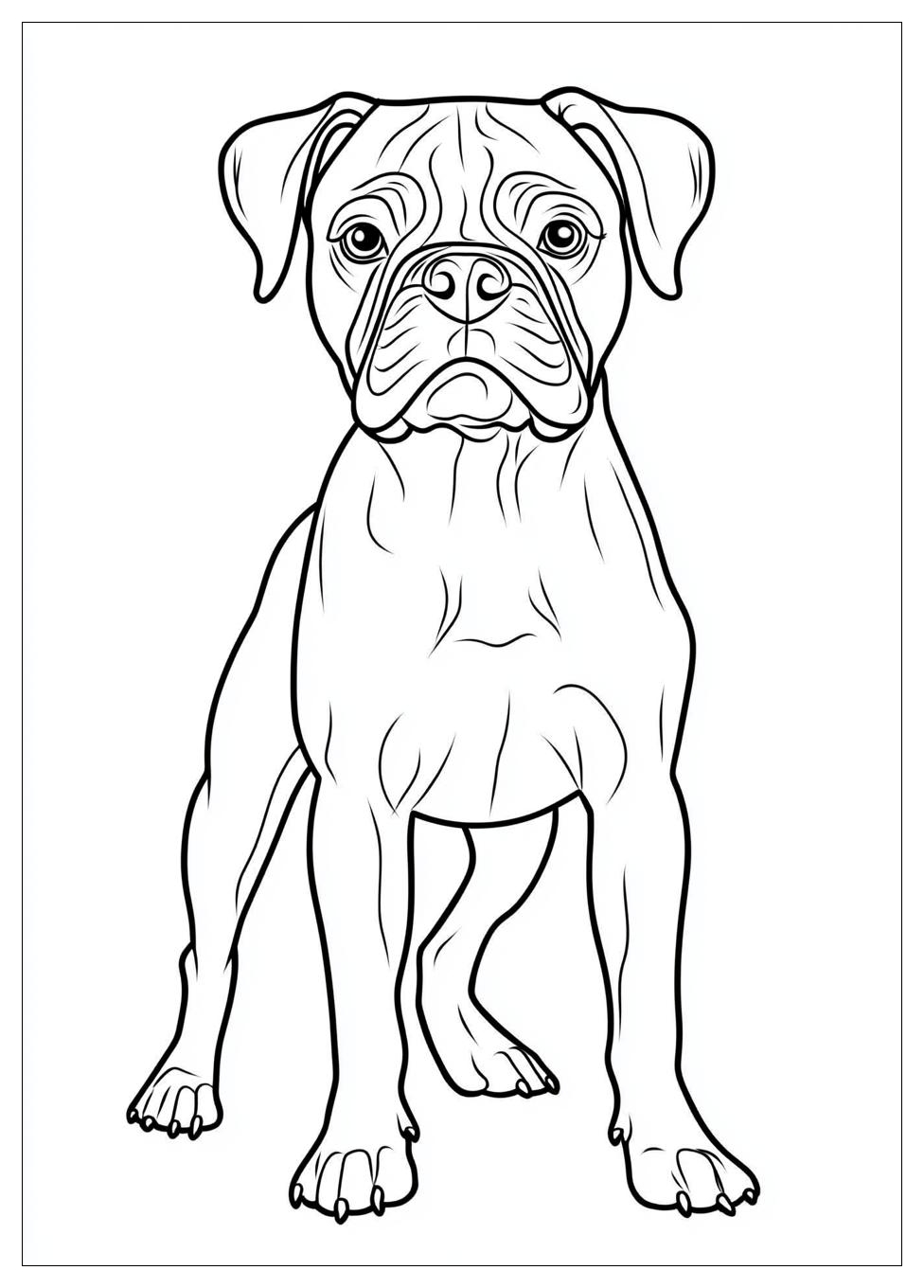 Boxer Coloring Pages-3