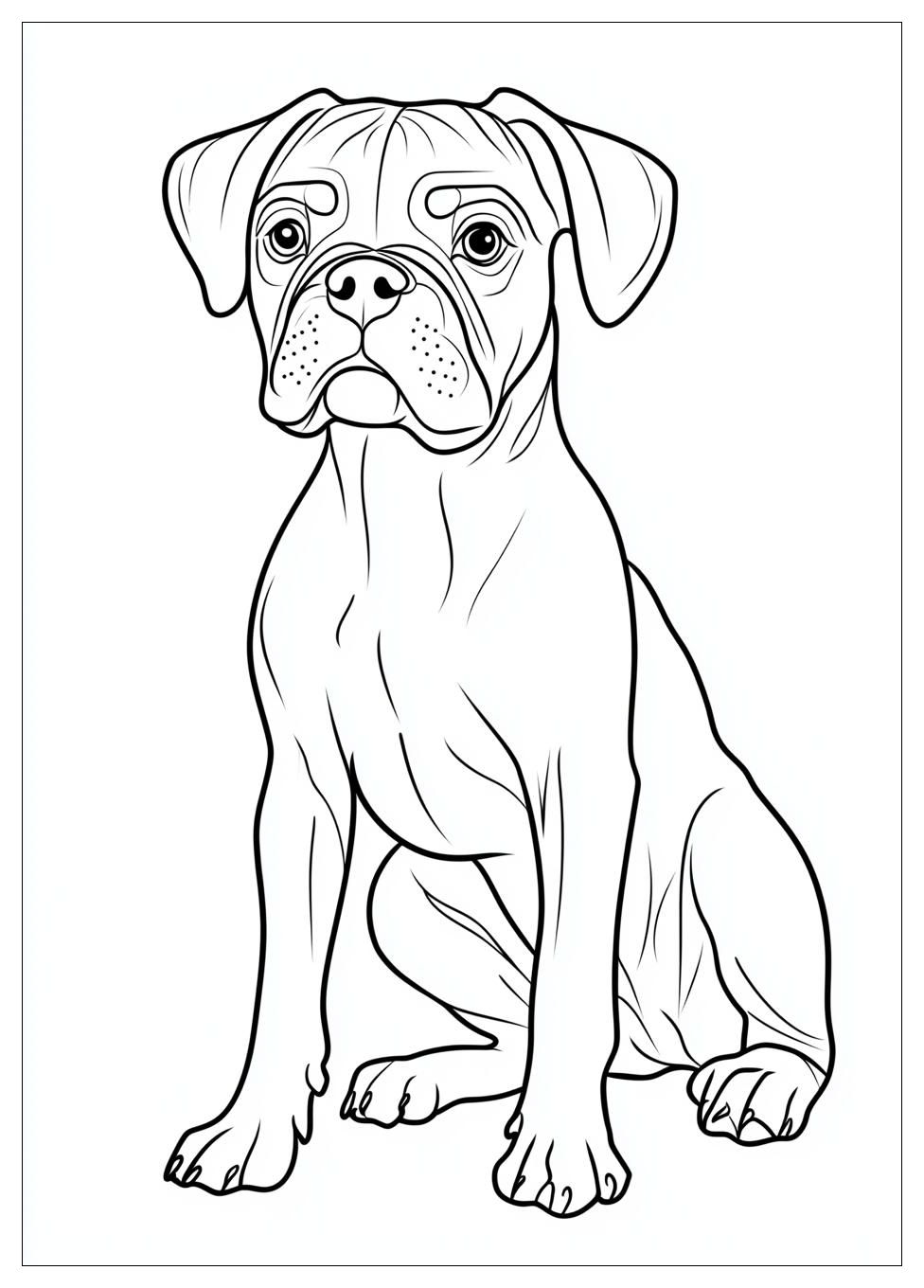 Boxer Coloring Pages-4