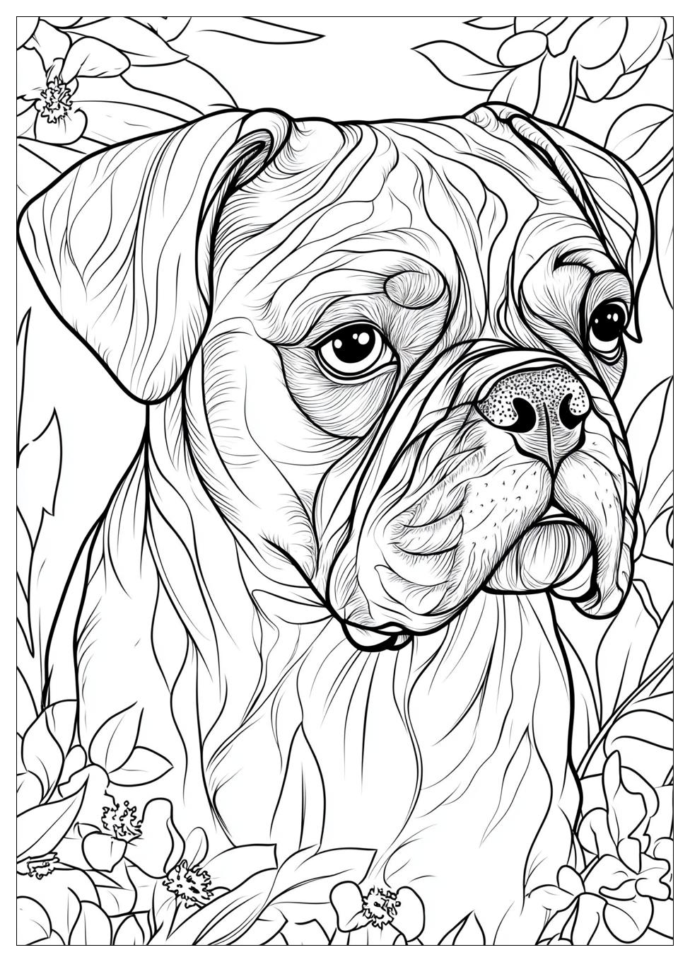 Boxer Coloring Pages-5