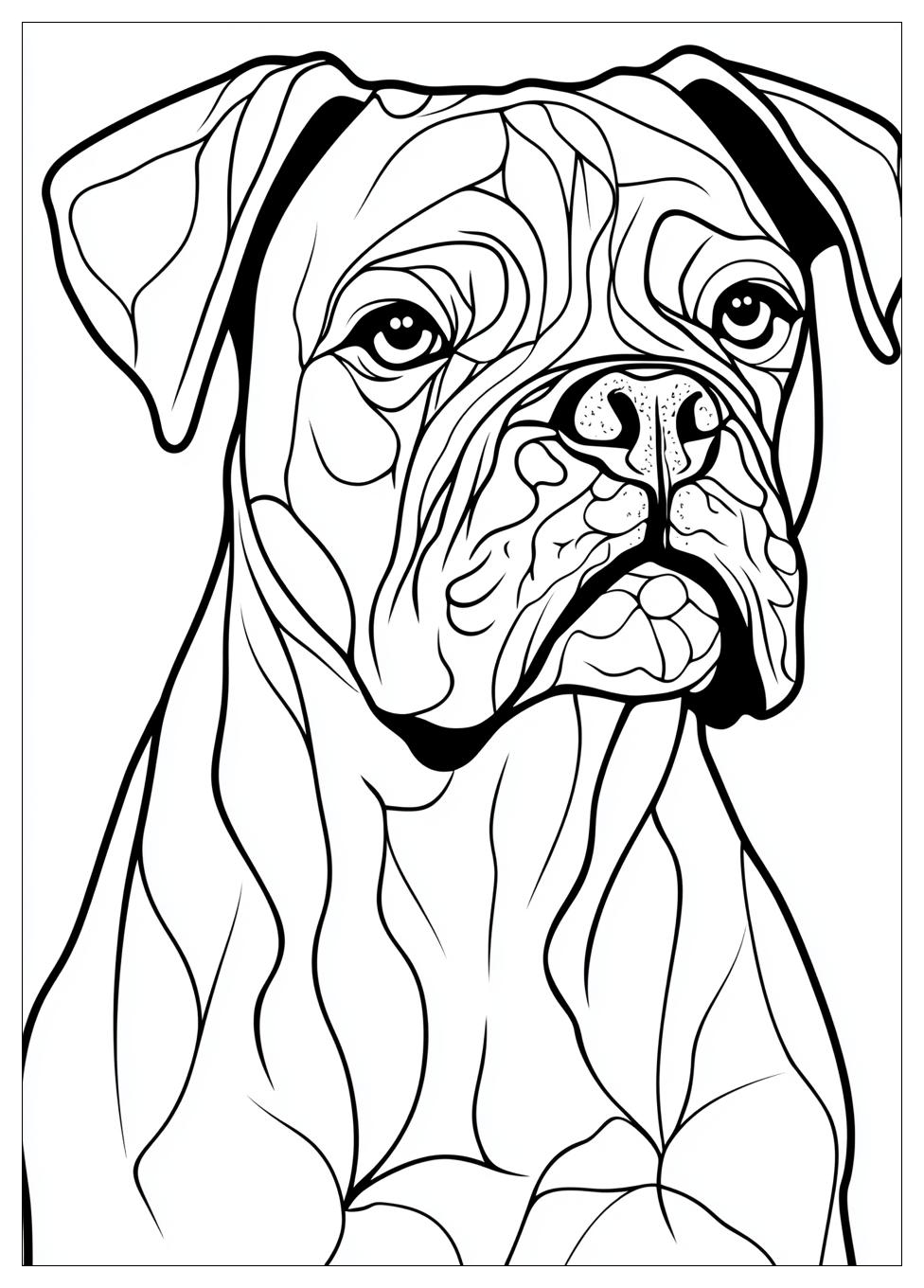 Boxer Coloring Pages-6