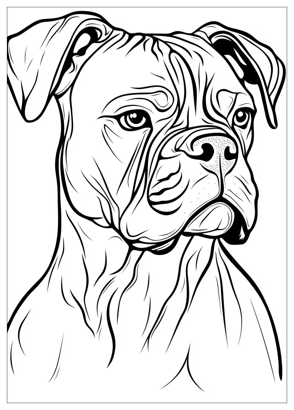 Boxer Coloring Pages-7