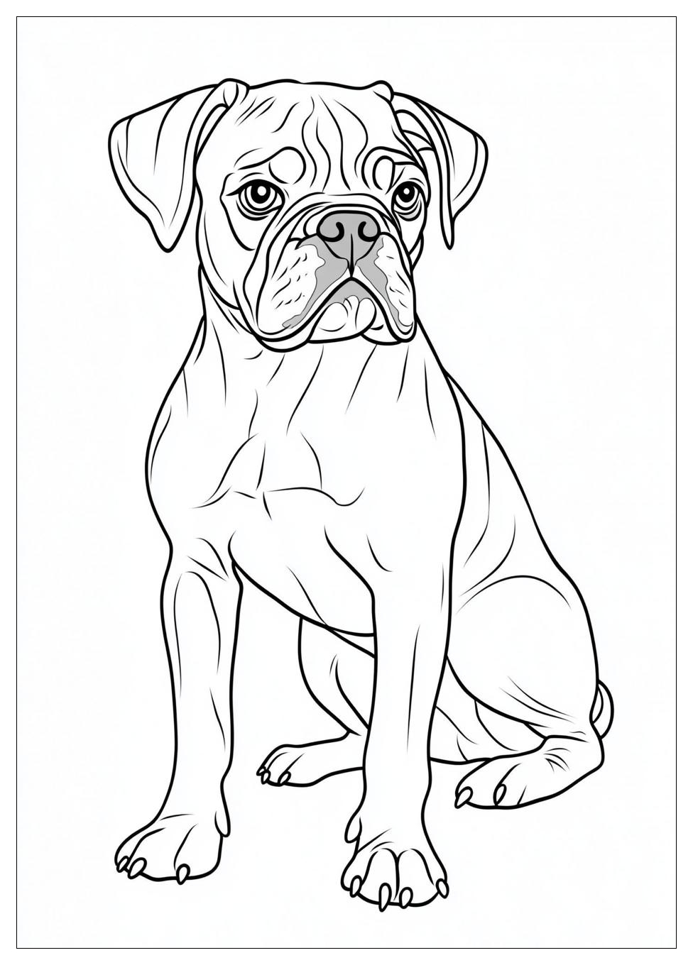 Boxer Coloring Pages-8