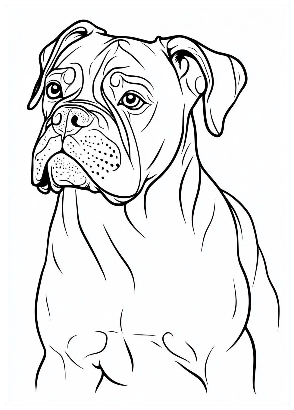 Boxer Coloring Pages-9