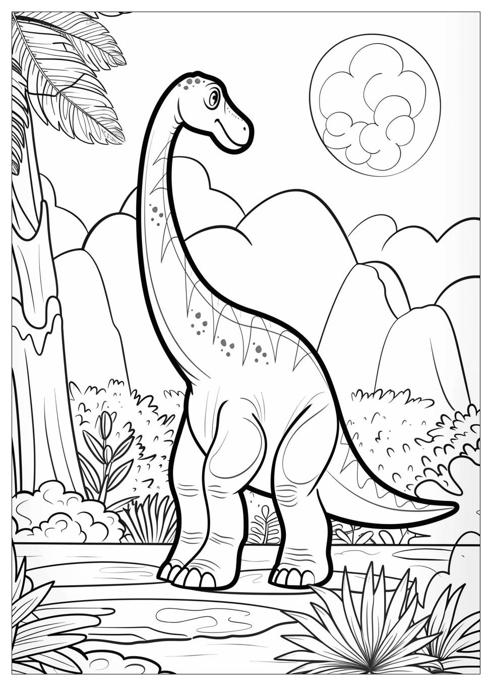 Brachiosaurus Coloring Pages-1