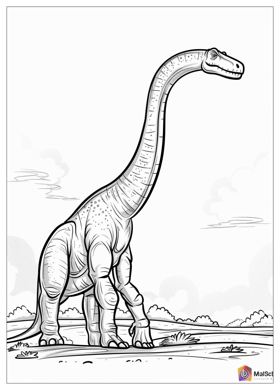 Brachiosaurus Coloring Pages-11