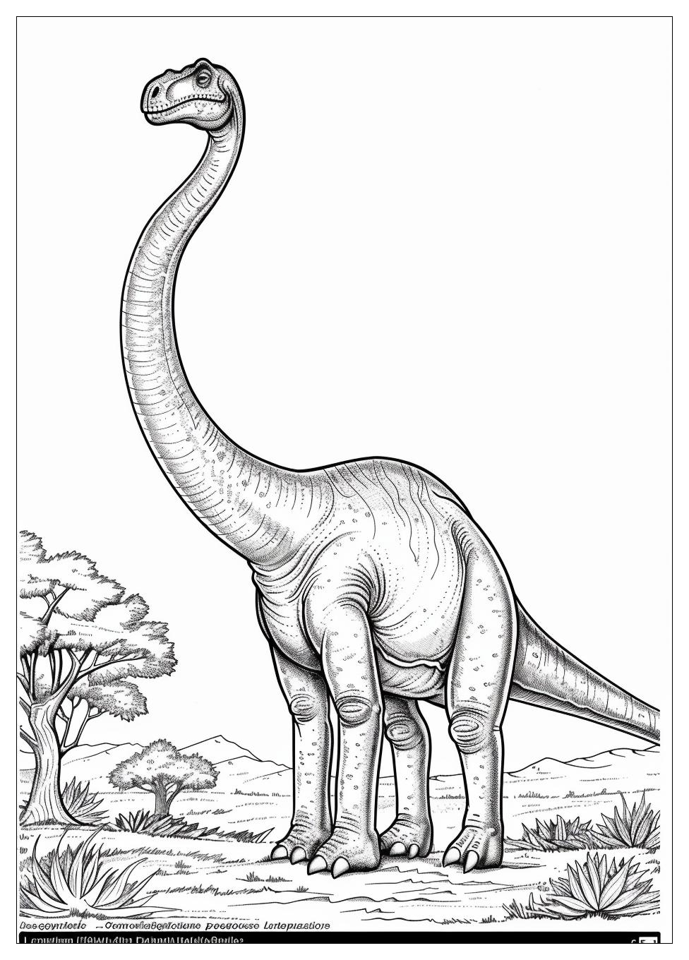 Brachiosaurus Coloring Pages-17