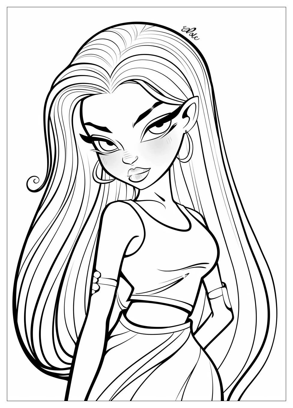 Bratz Coloring Pages : Unleash Your Inner Artist with Bratz Printable