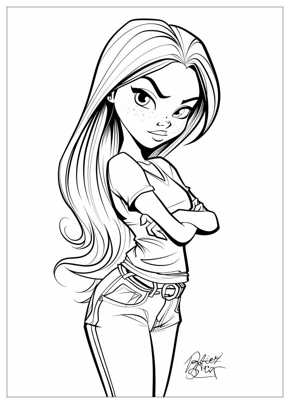 Bratz Coloring Pages : Unleash Your Inner Artist with Bratz Printable