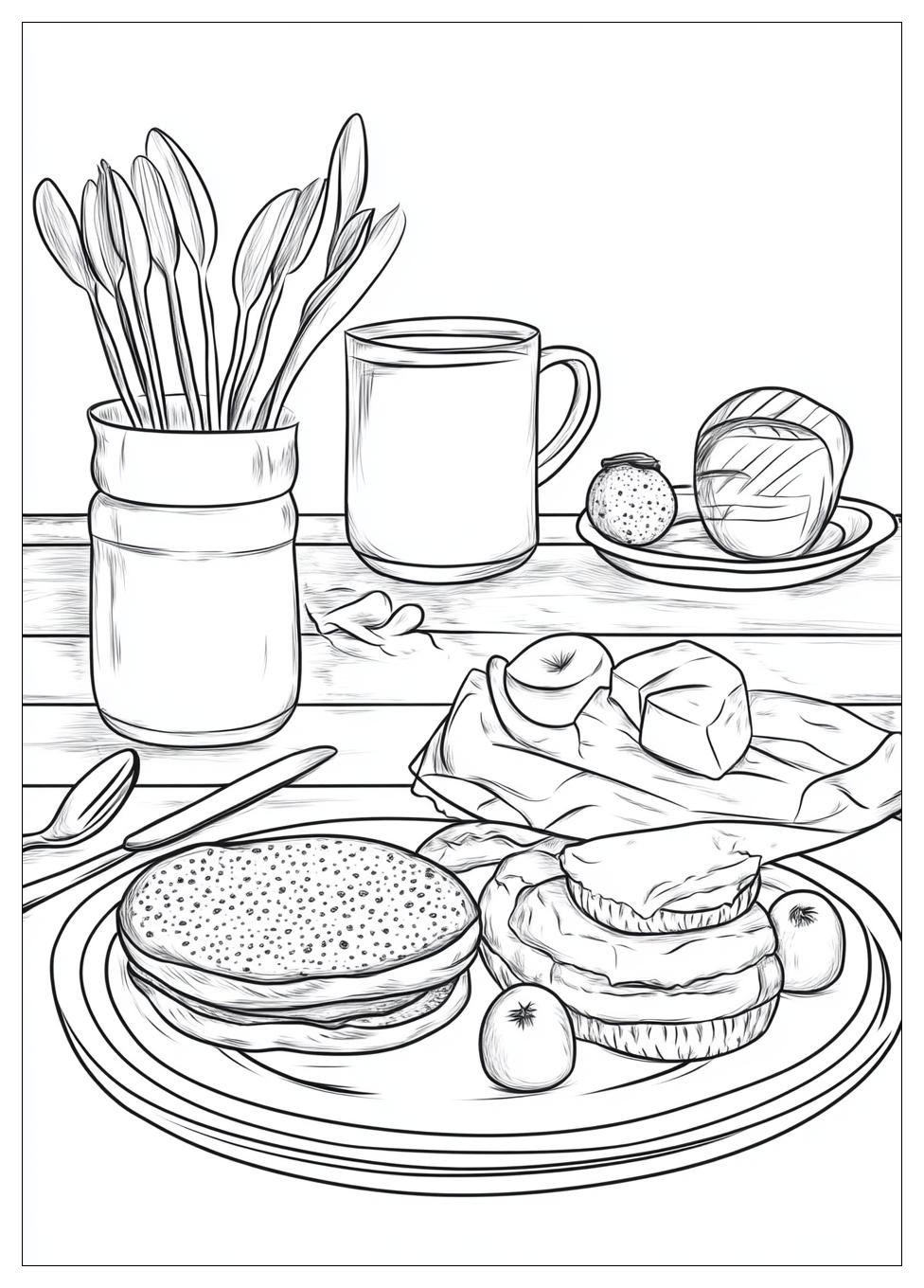 Breakfast Coloring Pages-3