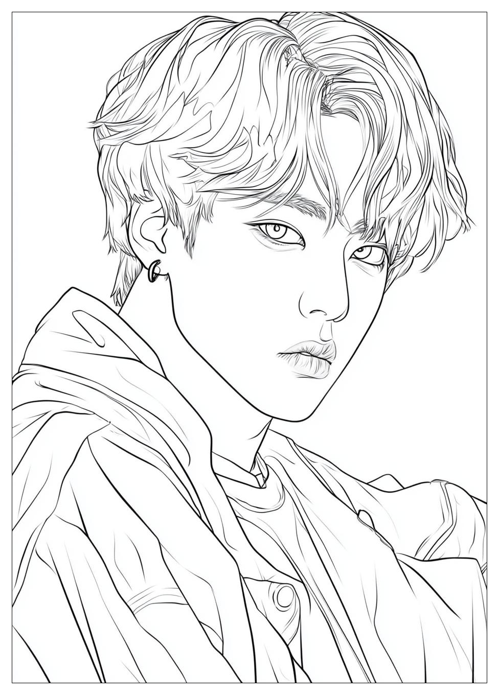 Bts Coloring Pages-1
