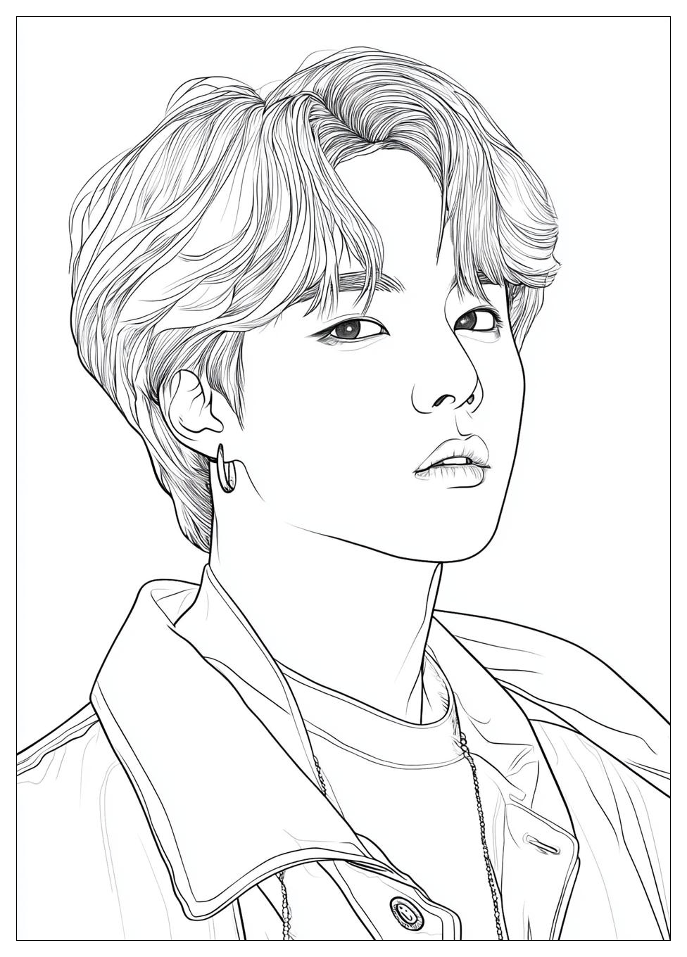 Bts Coloring Pages-11