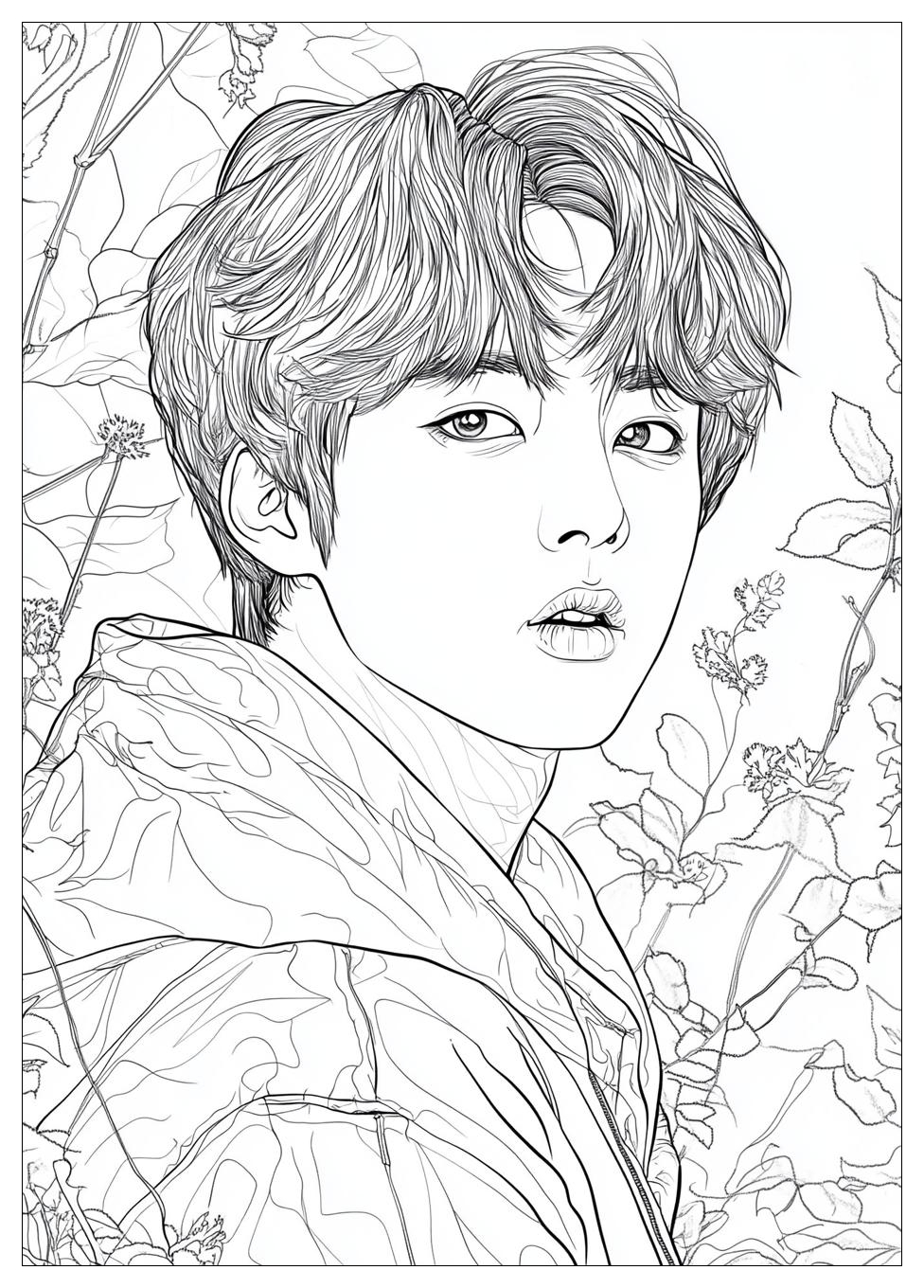 Bts Coloring Pages-14