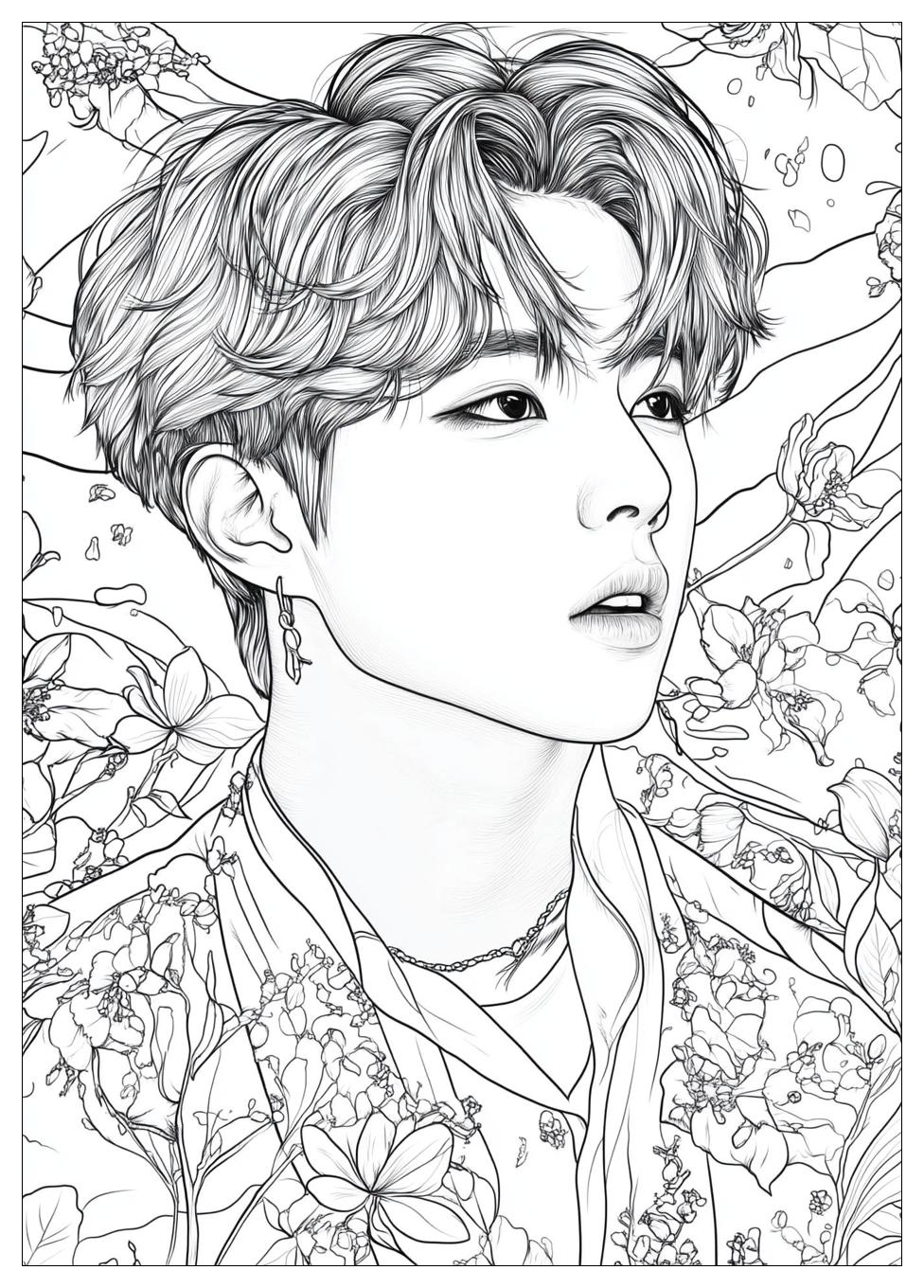 Bts Coloring Pages-17