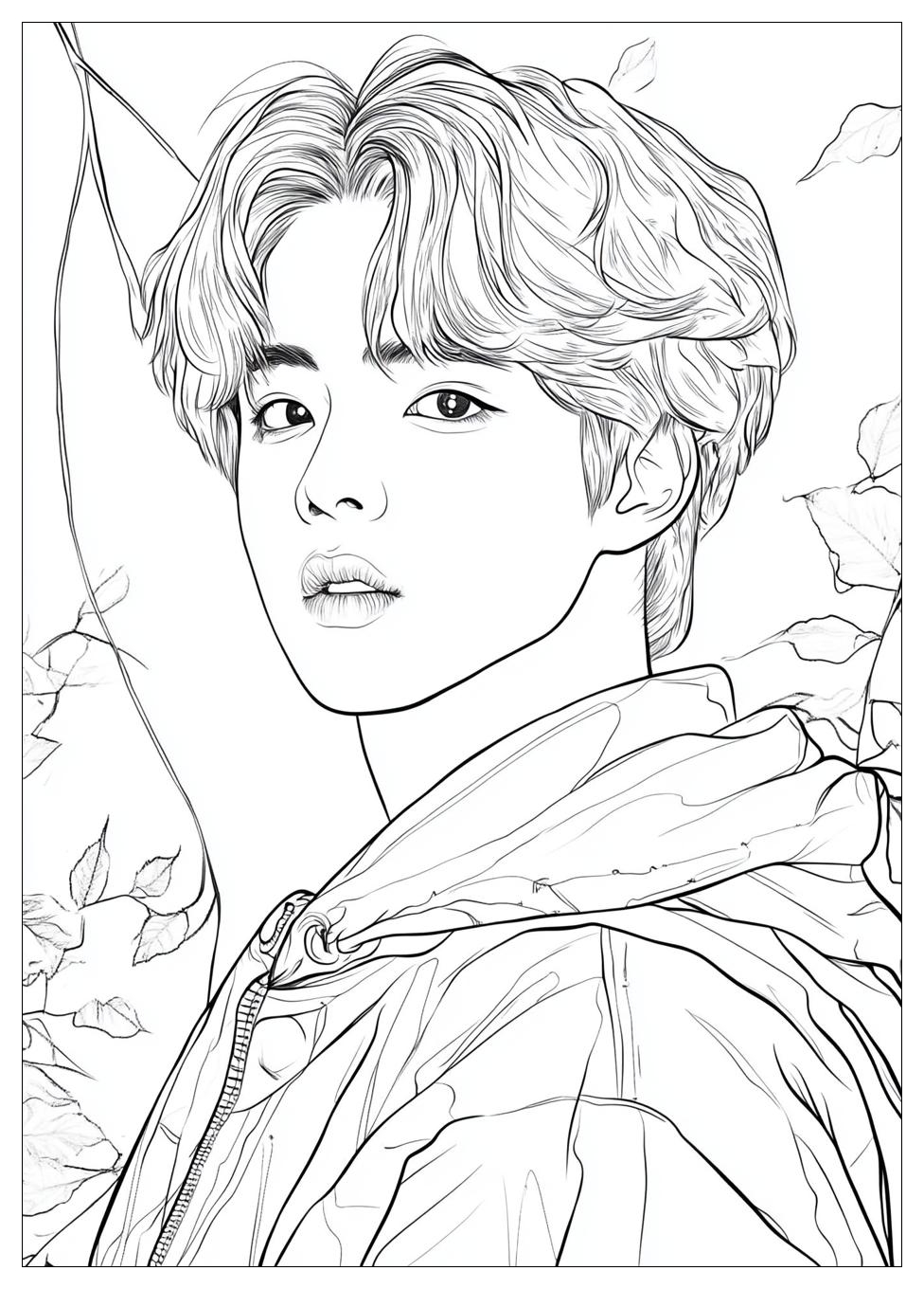 Bts Coloring Pages-19