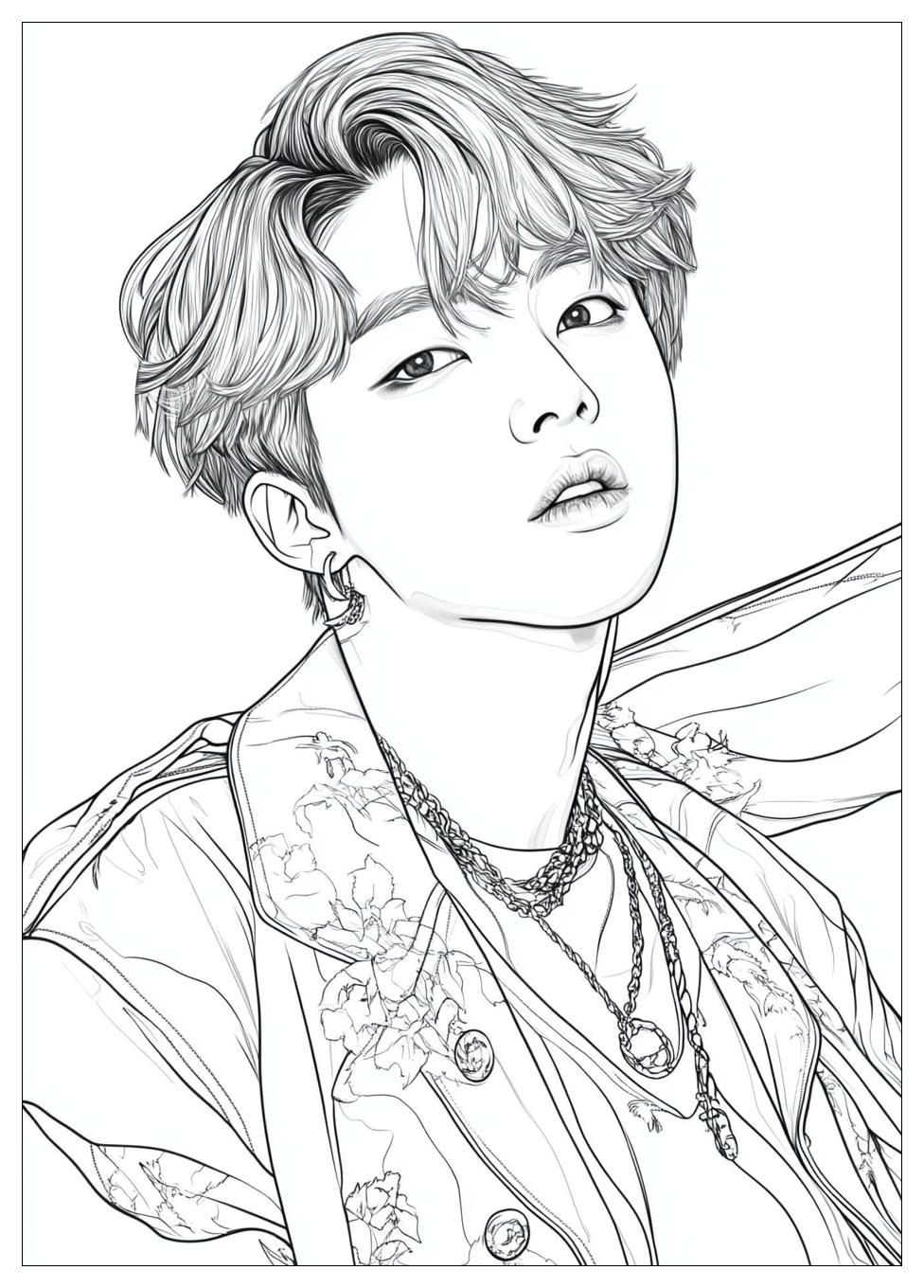 Bts Coloring Pages-20