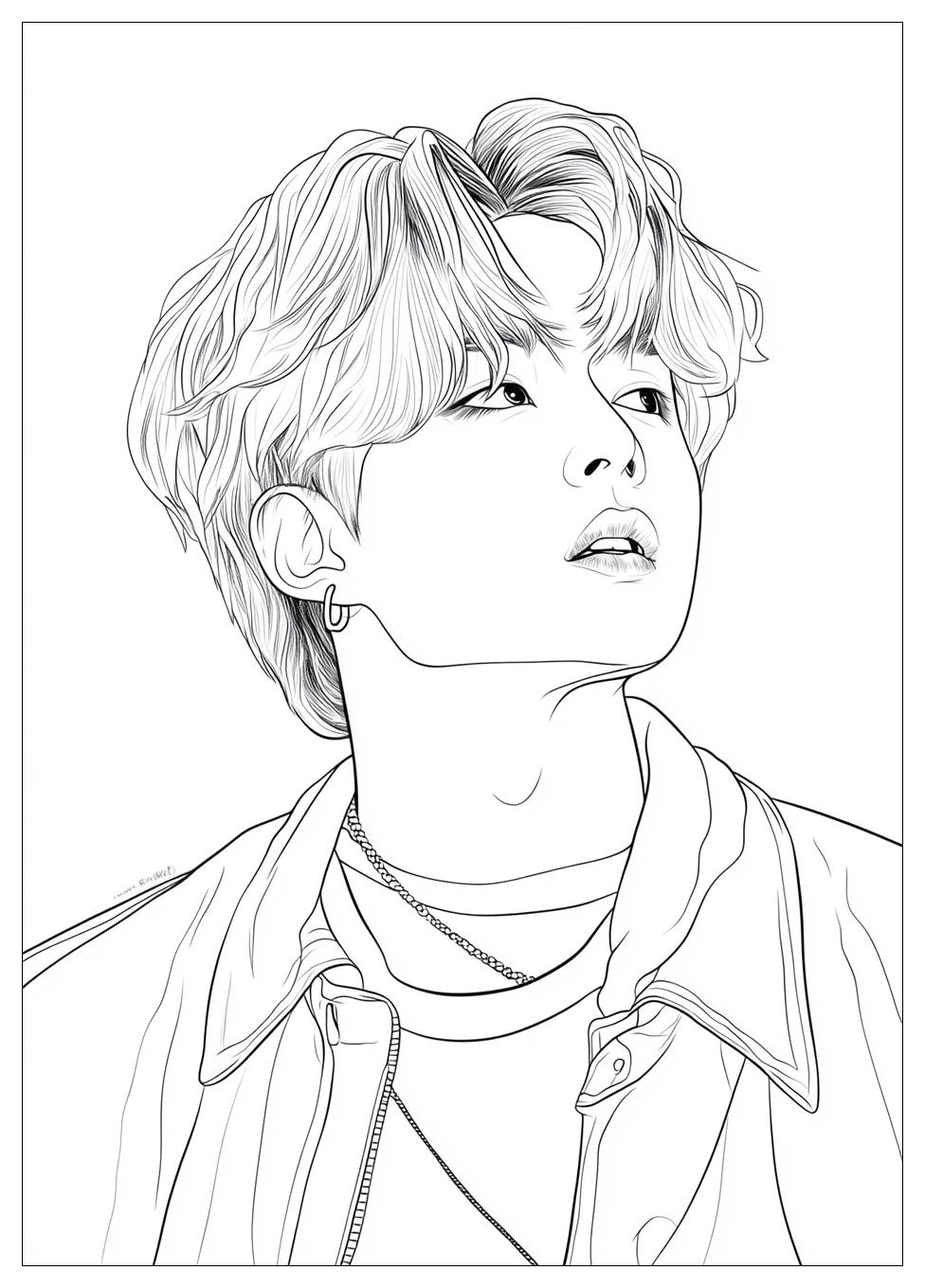 Bts Coloring Pages-4
