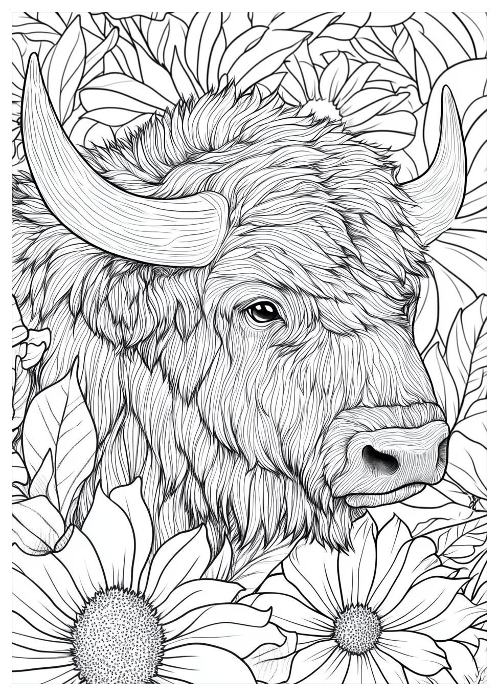 Buffalo Coloring Pages-15