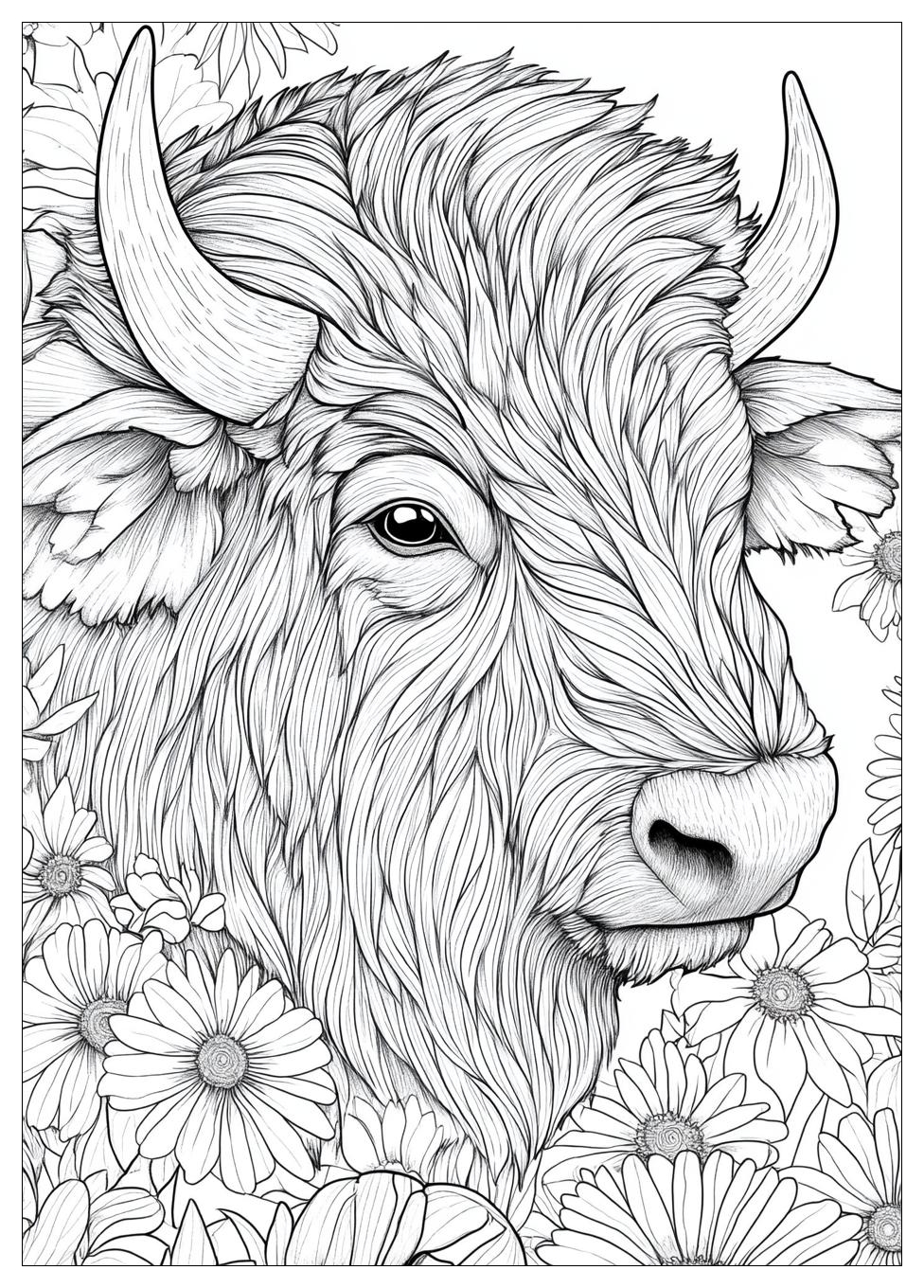 Buffalo Coloring Pages-20