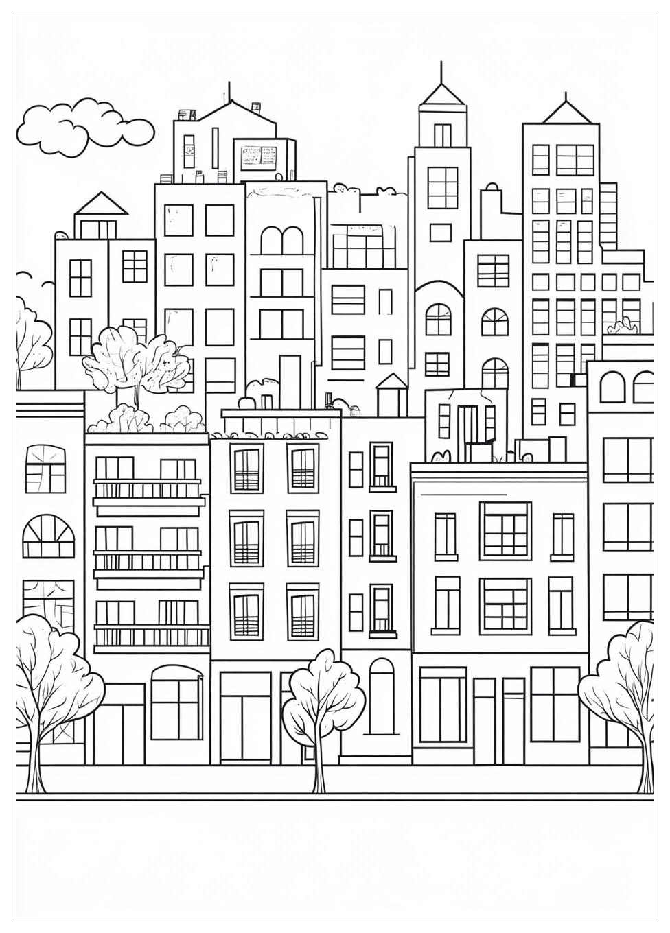Building Coloring Pages-1