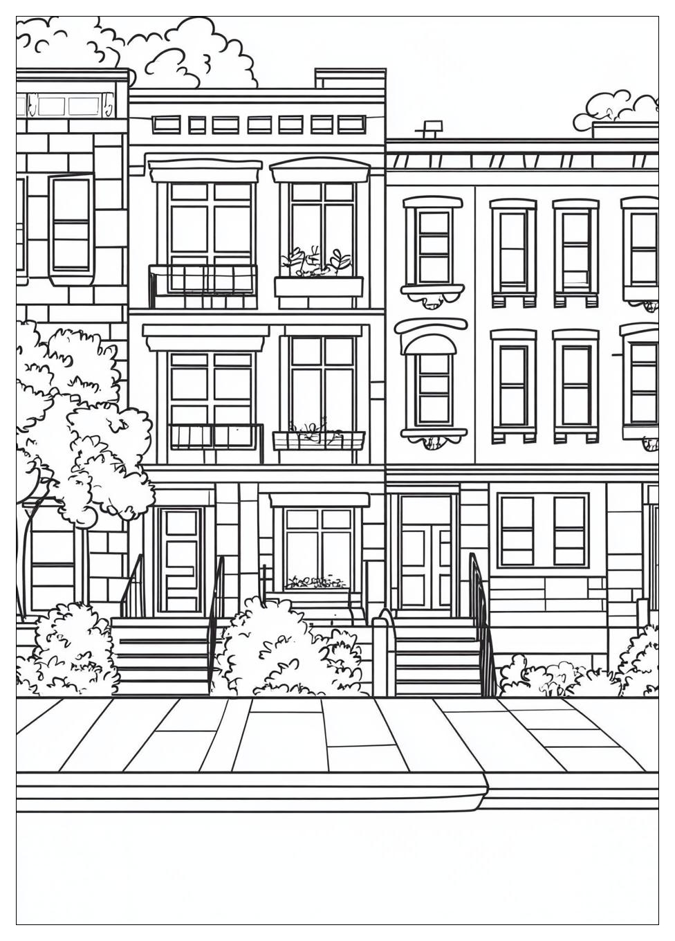 Building Coloring Pages-10