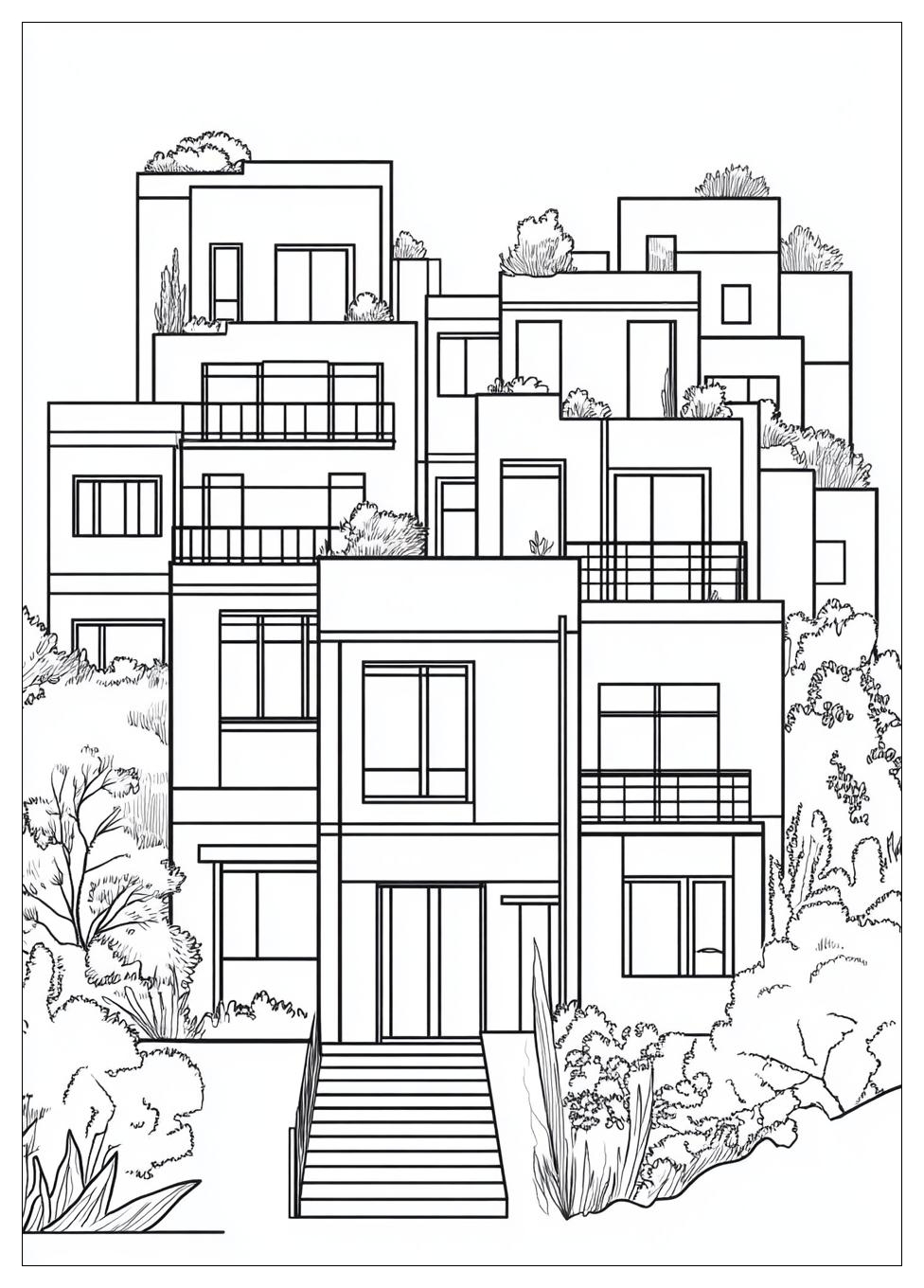 Building Coloring Pages-11